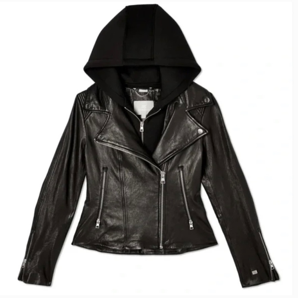 Soia & Kyo Allison Moto Leather Jacket, size Small. Brand new, amazing quality